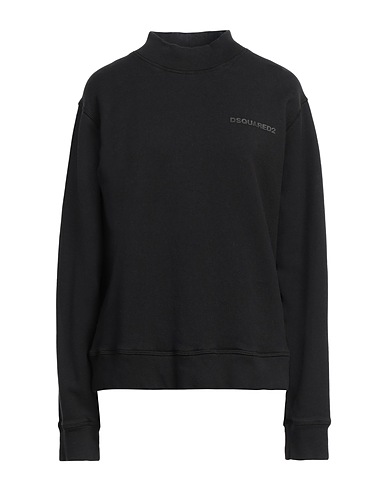 DSQUARED2 Sweatshirt Black 100% Cotton, Elastane