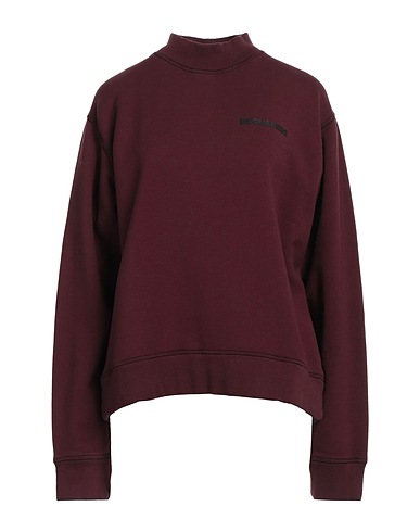 DSQUARED2 Sweatshirt Burgundy 100% Cotton, Elastane