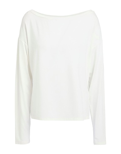 PATRIZIA PEPE T-shirt BIANCO 92% Viscose, 8% Elastane, Polyester, Glass