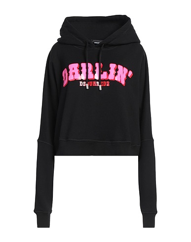 DSQUARED2 Felpa Nero 100% Cotone