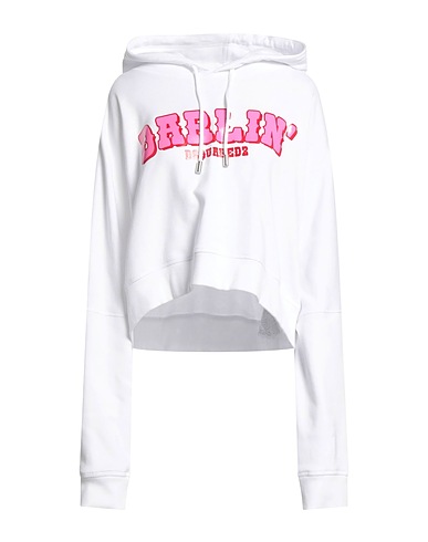 DSQUARED2 Hooded sweatshirt White 100% Cotton