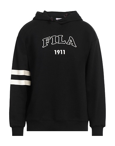 FILA Hooded sweatshirt Black 87% Cotton, 13% Polyester