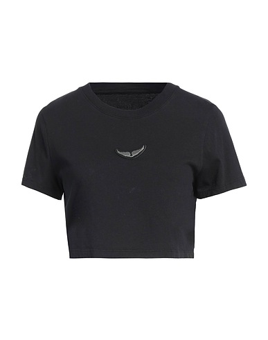 ZADIG&VOLTAIRE Crop top Black 100% Organic cotton