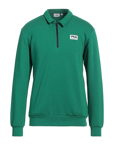 FILA Sweatshirt Green 87% Cotton, 13% Elastane