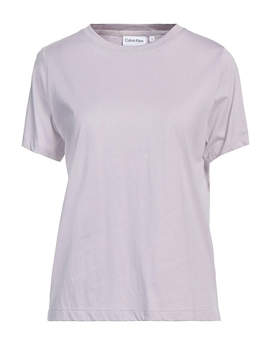 CALVIN KLEIN Basic T-Shirt Hellgrau 100% Baumwolle