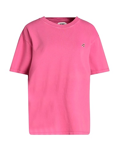 AUTRY Basic T-Shirt Fuchsia 100% Cotton