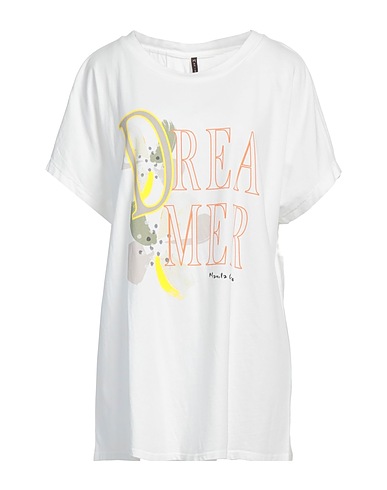 MANILA GRACE T-shirt Bianco 100% Cotone