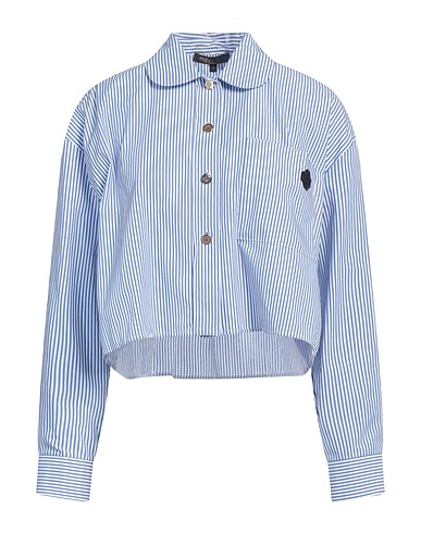 MAJE Camicia a righe Blu chiaro 100% Cotone