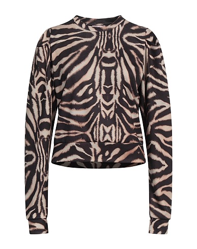 MARIUCCIA Sweatshirt Black 95% Polyester, 5% Elastane