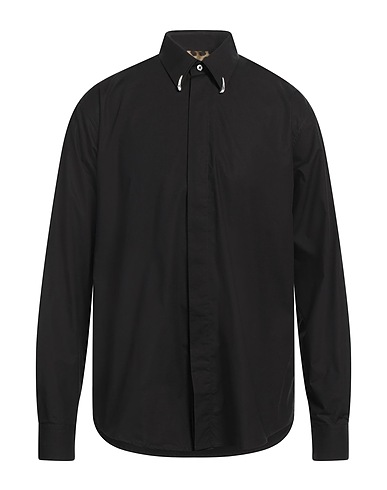 ROBERTO CAVALLI Solid color shirt Black 100% Cotton