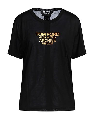 TOM FORD T-shirt ARCHIVE Black 100% Silk
