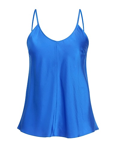 FORTE_FORTE Camisole Bright blue 94% Silk, 6% Elastane