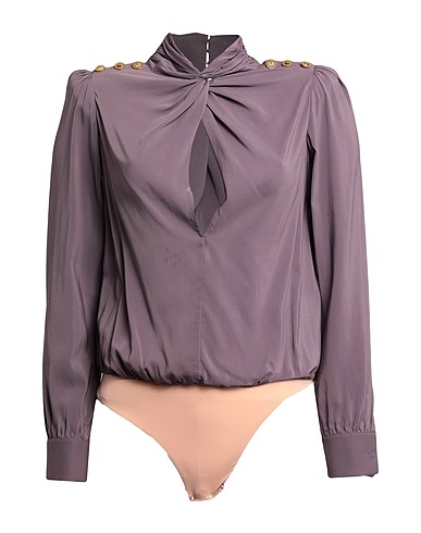 ELISABETTA FRANCHI TOPS & TEES Mauve 95% Viscose, 5% Elastane, Polyamide