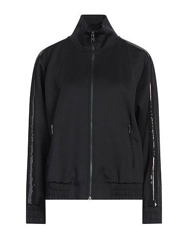 MARGITTES Sweatshirt Black 94% Polyester, 6% Elastane