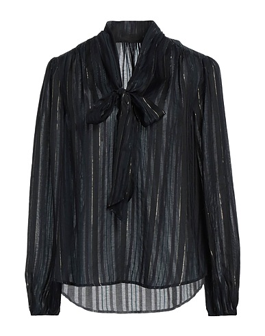 RIXO Top Nero 49% Modal, 35% Viscosa, 14% Seta, 2% Metallo