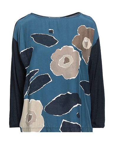 WHYCI Top Navy 80% Wool, 20% Polyamide, Silk
