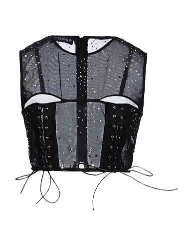 MARCO RAMBALDI Top Black 71% Polyamide, 29% Elastane