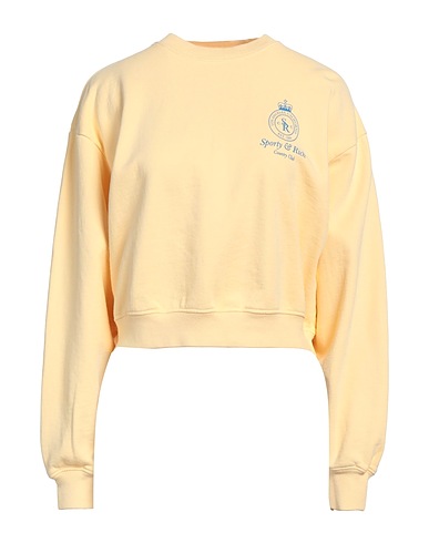SPORTY & RICH Sweatshirt Yellow 100% Cotton