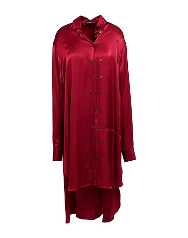 MARCELO BURLON Chemises et chemisiers de couleur unie Bordeaux 100% Viscose