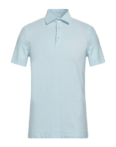 BALLANTYNE Polo shirt Sky blue 100% Cotton