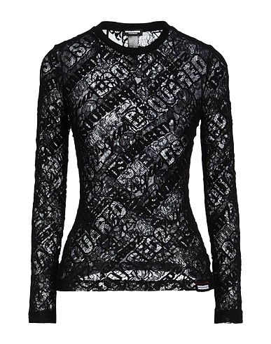 DSQUARED2 Undershirt UNDERWEAR Black 71% Cotton, 24% Polyamide, 5% Elastane