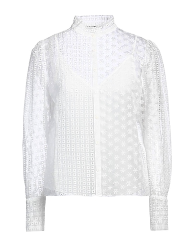 MAJE Lace shirts & blouses White 53% Cotton, 25% Polyester, 22% Polyamide