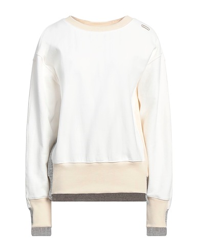 TANAKA Sweatshirt White 100% Polyester, Cotton, Elastane
