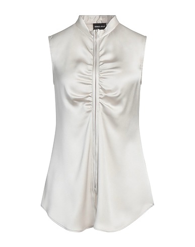 GIORGIO ARMANI Silk shirts & blouses Light grey 100% Silk