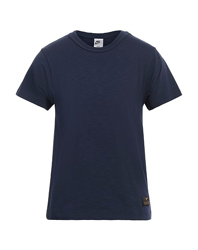 NIKE Basic t-Shirt Σκούρο μπλε της νύχτας 100% Βαμβάκι