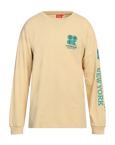 COOKMAN T-shirt Pastel yellow 100% Cotton