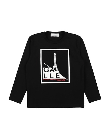 GAëLLE Paris T-shirt Black 95% Cotton, 5% Elastane