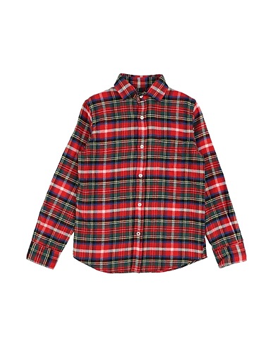 HARTFORD Patterned shirt Red 100% Cotton