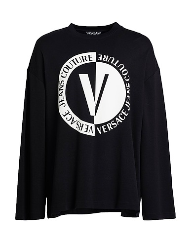 VERSACE JEANS COUTURE T-shirt Black 100% Cotton