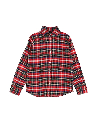 HARTFORD Patterned shirt Red 100% Cotton