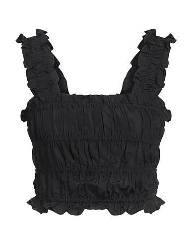 MAJE Top Black 100% Polyester, Elastane