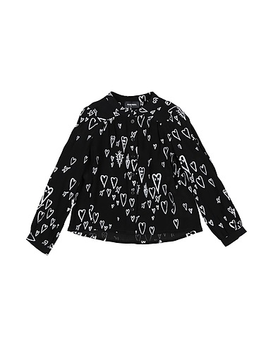 DIESEL Patterned shirts & blouses Black 100% Viscose