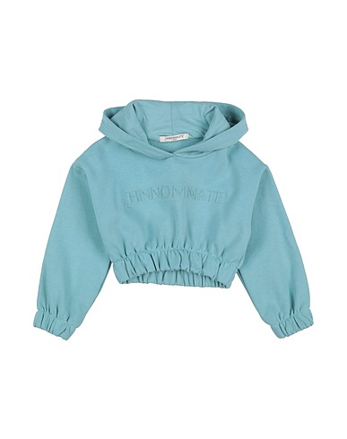 HINNOMINATE Felpa Turchese 100% Cotone