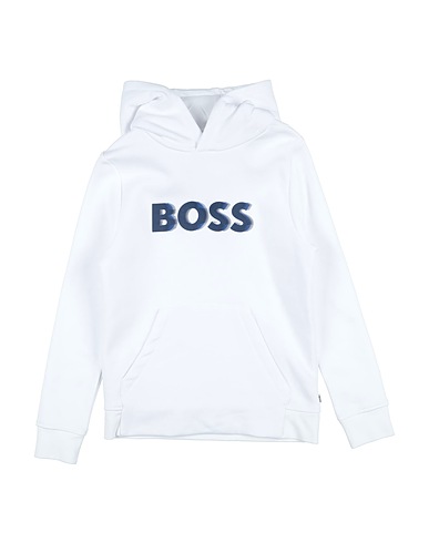 BOSS Hooded track jacket  White 87% Cotton, 13% Polyester