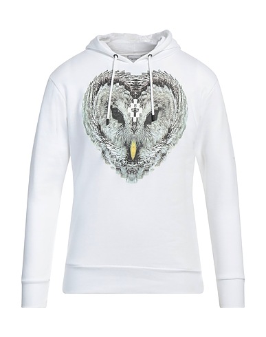 MARCELO BURLON Hooded track jacket  White 100% Cotton