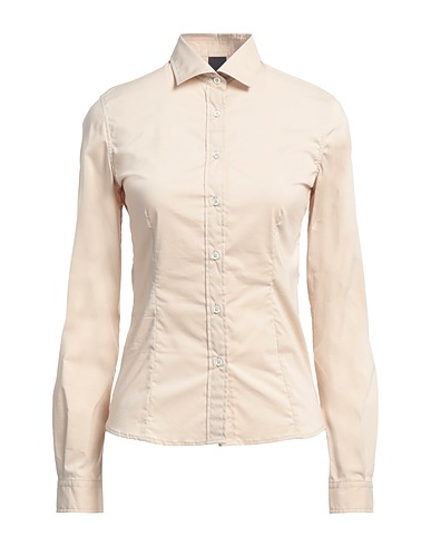 ASPESI Hemden und Blusen einfarbig Beige 60% Baumwolle, 37% Polyester, 3% Polyurethan