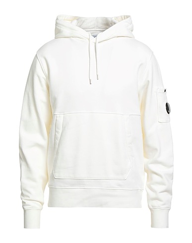 C.P. COMPANY Hooded sweatshirt Ivory 100% Cotton