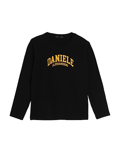 DANIELE ALESSANDRINI T-Shirt Schwarz 95% Baumwolle, 5% Elastan