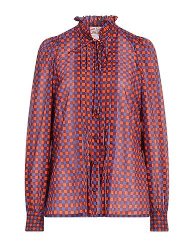 MAISON COMMON Checked shirt Orange 100% Cotton