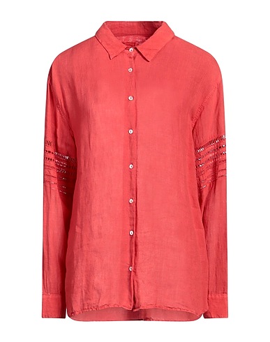 120% LINO Linen shirt Coral 100% Linen