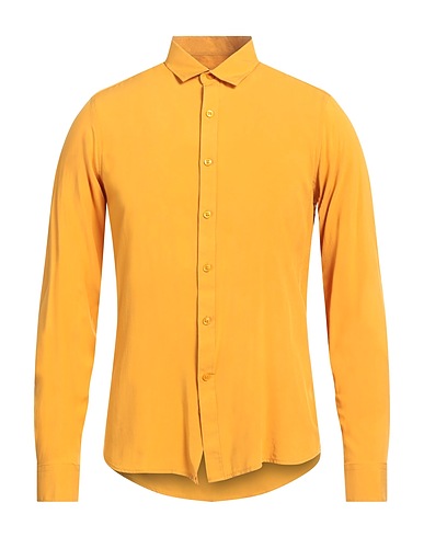 GIANNI LUPO Solid colour shirt Marigold 100% Rayon