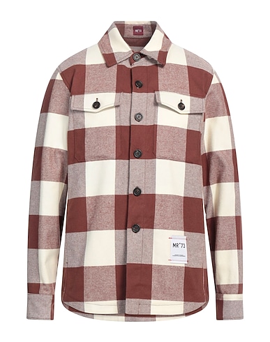 MR*73 Checked shirt Brown 100% Cotton