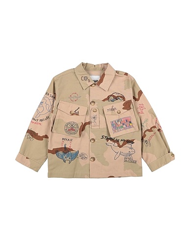 MYAR Patterned shirt Light brown 50% Nylon, 50% Cotton