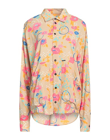 DSQUARED2 Floral shirts & blouses Beige 100% Viscose