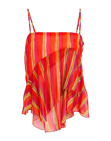 DSQUARED2 Silk top ROSSO 100% Silk