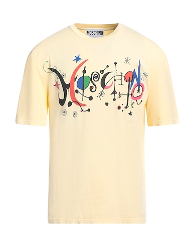 MOSCHINO T-shirt COUTURE Pastel yellow 100% Cotton